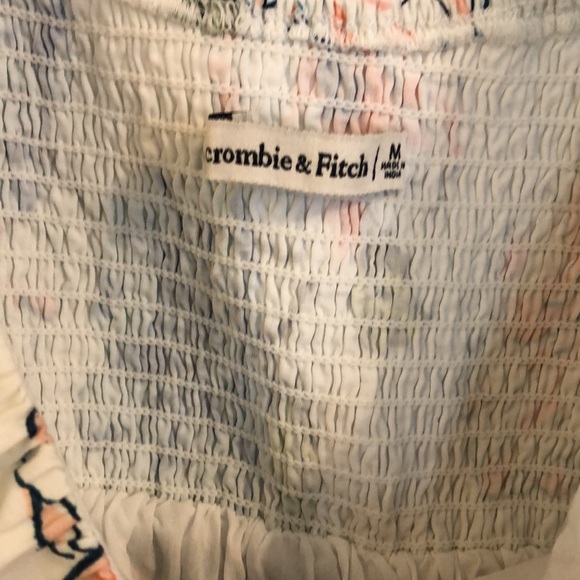 ABERCROMBIE Ruched Puff Sleeve Mini Dress - Picture 4 of 4